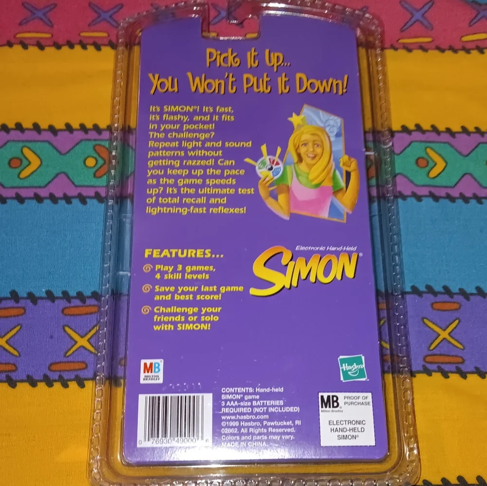 New 1999 Simon Says Pocket Video Game Handheld Vintage 90s